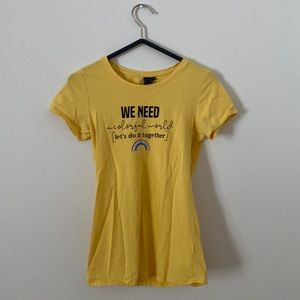Yellow positive shirt